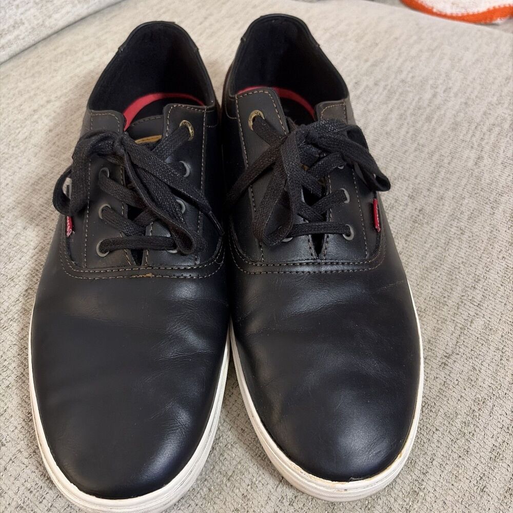 Levi's Sneaker Men 13 Black Casual Shoe Low Top Comfort  leather Streetwear